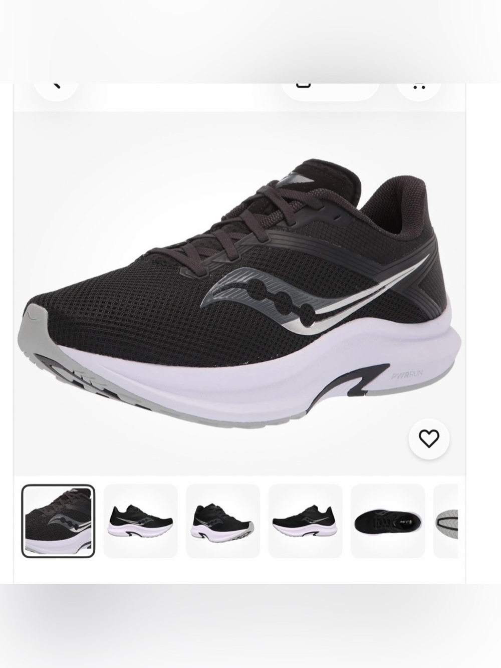 Saucony Women's Axon Road Running
Shoe, Black/White, 10.5